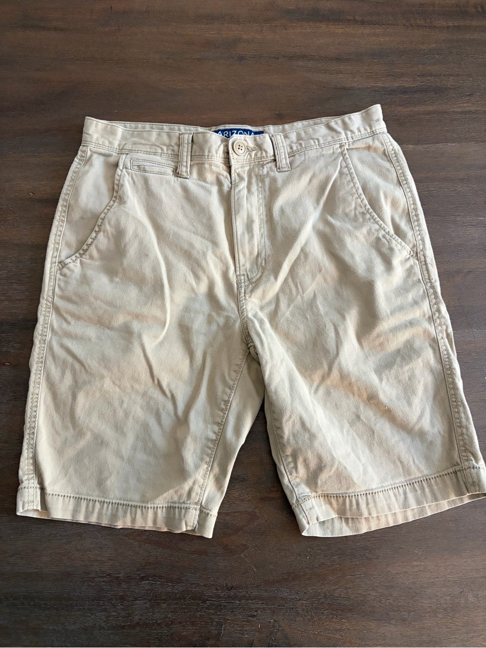 Arizona Jean Company Khaki Flat Front Men’s Shorts